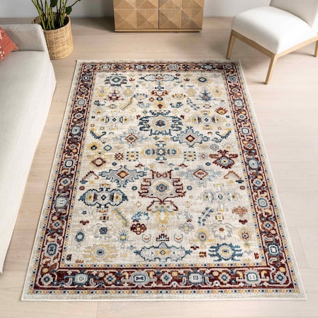 Nuloom Halo Medallion Machine Washable Area Rug 5ft x 7ft 6in KKON31A-508
